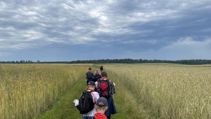 30 kilometer hike på sommerlejren 2024